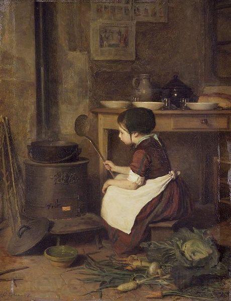 Pierre Edouard Frere The Little Cook France oil painting art